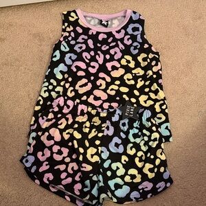 Pixie Lane Kids Rainbow Leopard Matching Set
